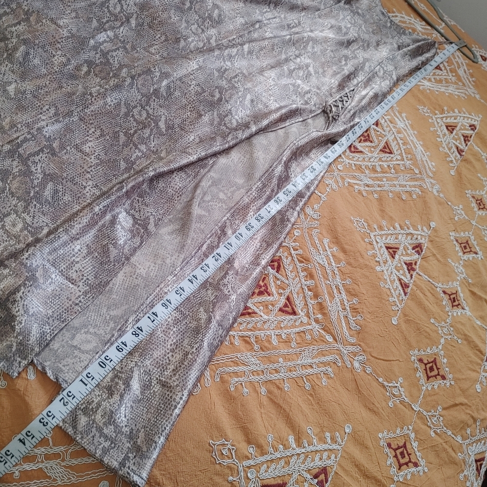 La Senza snakeskin printed satin maxi slip dress size M - Picture 11 of 11